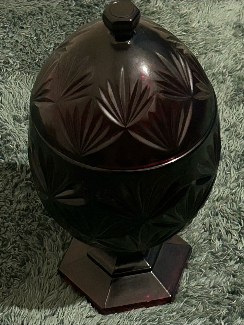 Vintage Ruby Red Luminarc Dish